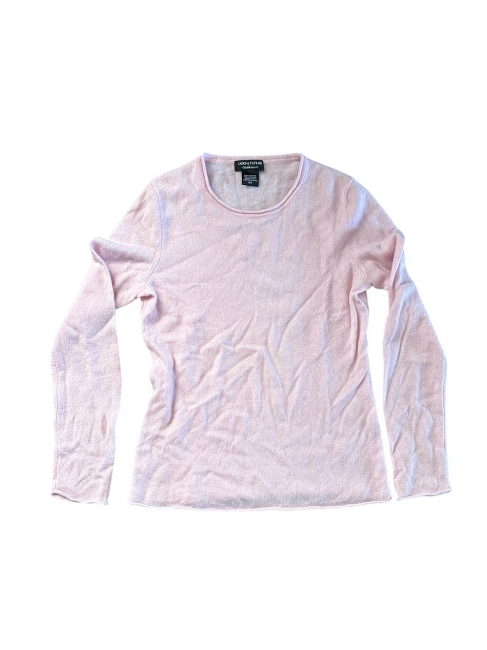 Lord & Taylor Pink Cashmere Sweater Medium